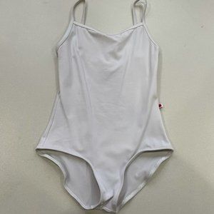 Yumiko Leotard "Marisa" White Camisole XS Front fully lined